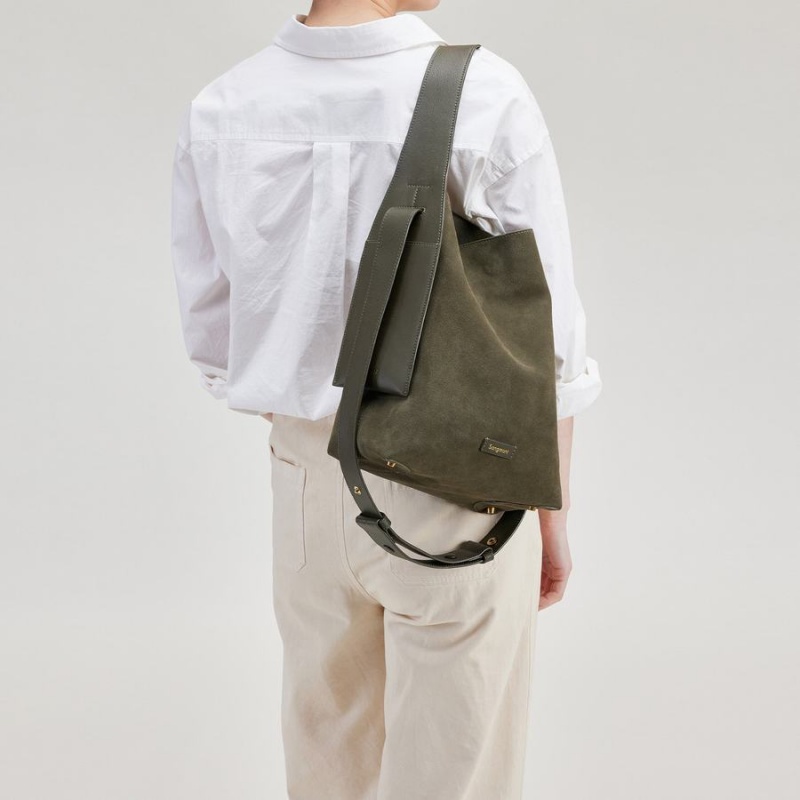 Songmont Drippy Medium Tragetaschen Damen Grün | EUN6636AJ